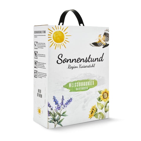 Sonnenstund Weißburgunder, Bag-in-Box, QbA fein & fruchtig, 3 L