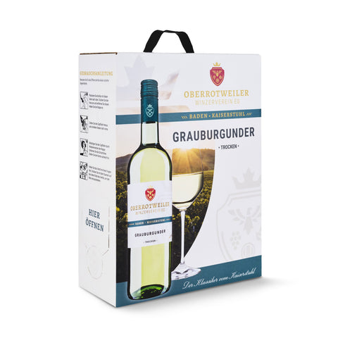 Grauburgunder, Bag-in-Box, QbA, trocken, 3 L